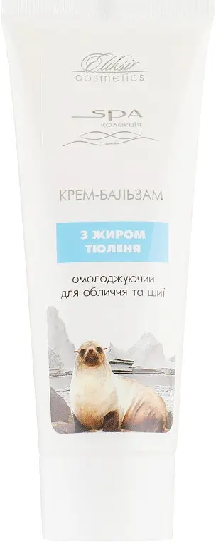Крем-бальзам омолоджувальний для обличчя та шиї з жиром тюленя Elixir 75 мл - фото 2