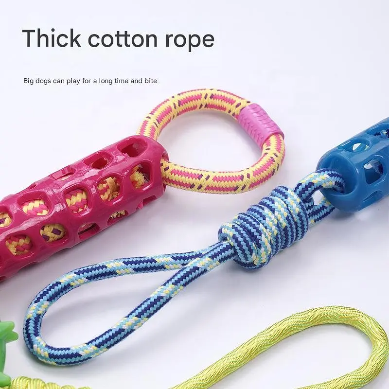 Іграшка для жування Derby TPR + Rope Dog Toy - фото 3