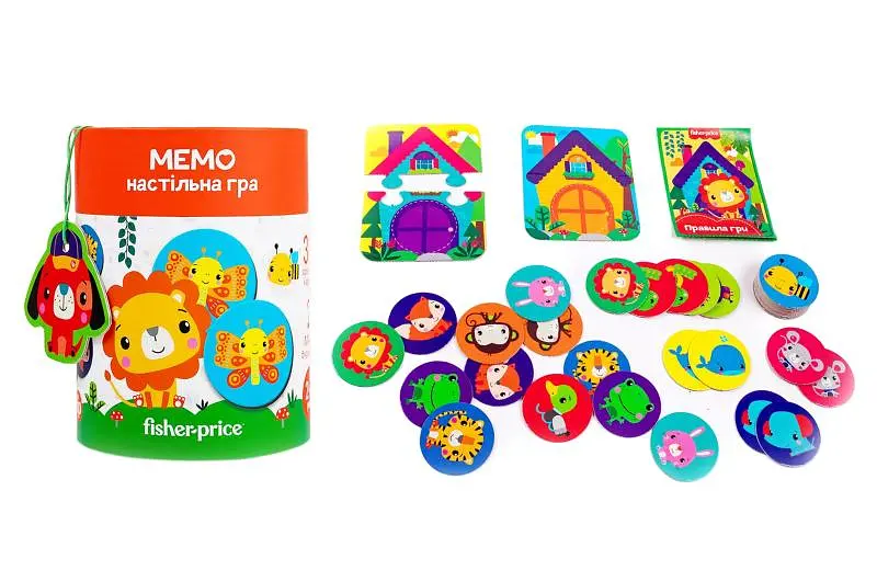 Настільна гра "Fisher-Price. Мемо" у тубусі VT2910-04 VladiToys