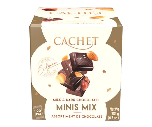 Цукерки Cachet Minis Mix Milk & Dark Choсolates 185 г