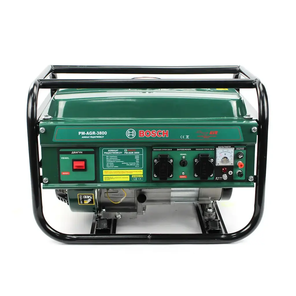 Генератор бензиновий BOSCH PM-AGR-3800 (3,5 кВт/3.8 кВт) Ручний запуск - фото 2