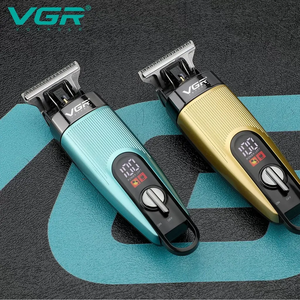 Машинка триммер для стрижки волосся VGR V-975 з насадками - фото 7