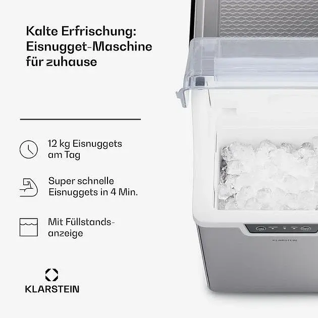 Льодогенератор Klarstein Wallberg NuggetIce Maker (10045386) Б/в - фото 4
