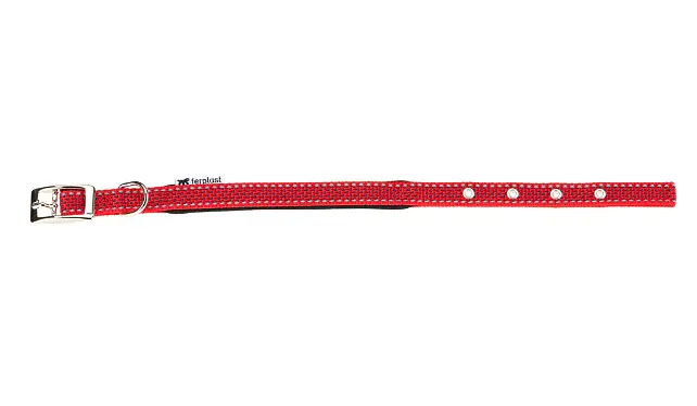 Нашийник для собак Ferplast Daytona Deluxe C25/45 нейлоновий червоно-чорний 2.5х37-45 см 77202222 - фото 3