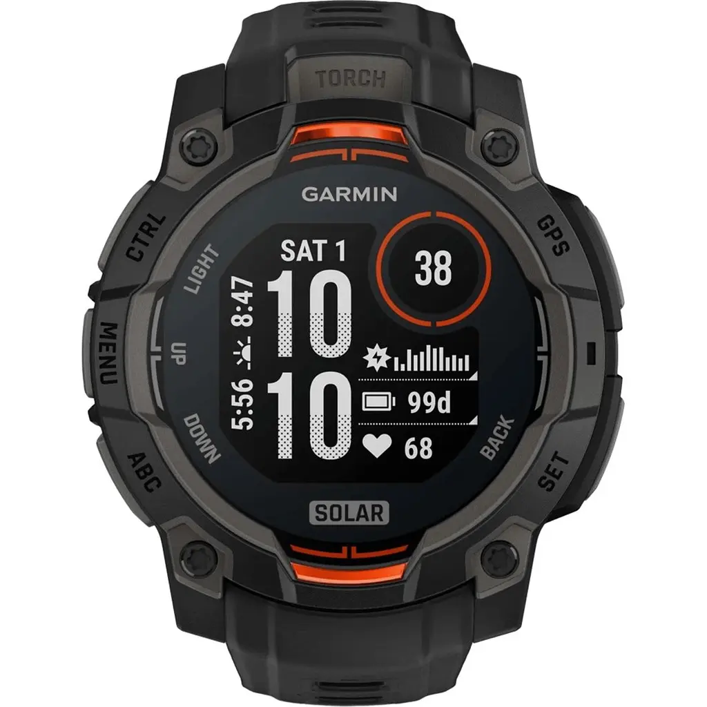 Смарт-годинник Garmin Instinct 3 Solar 45mm Black with Black Band (010-02934-00) [125559] - фото 2