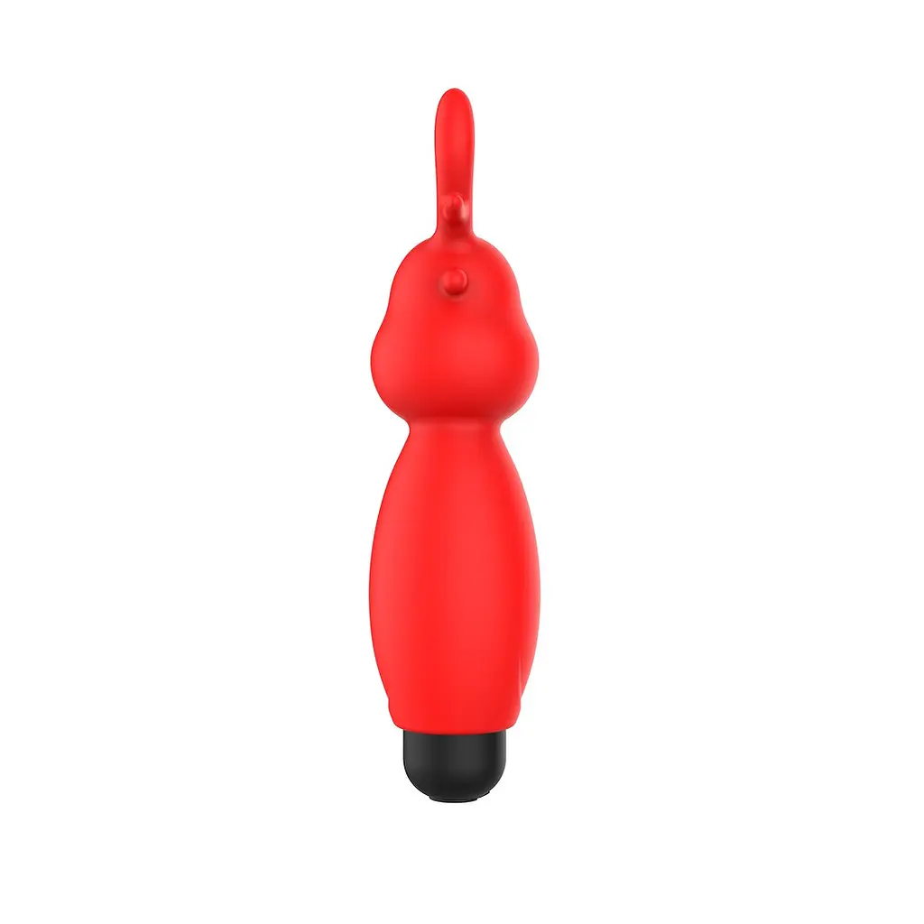 Вибратор для клитора Erospace Sweet Play Mini Reindeer Vibrator A10 8.8 см красный - фото 2