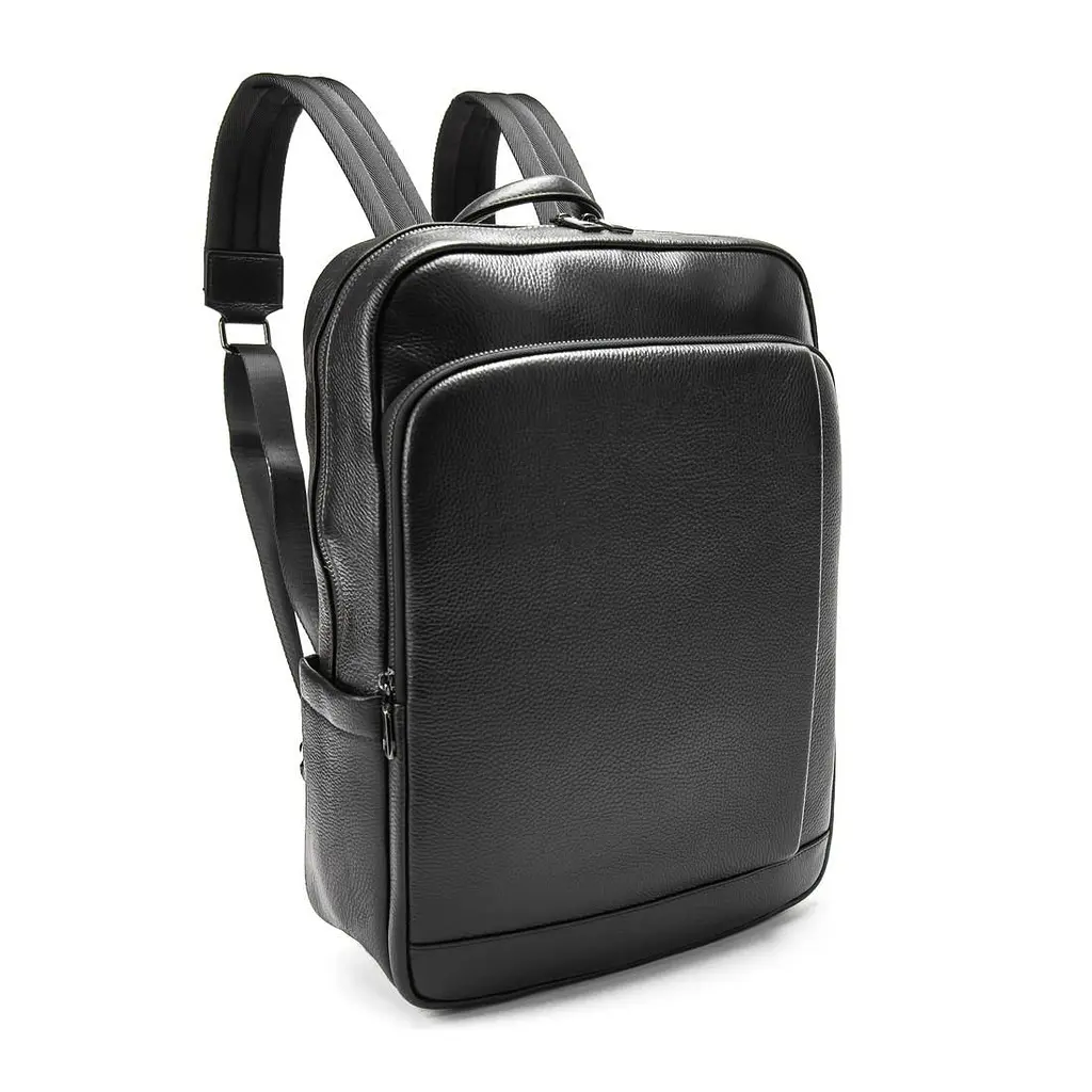 Шкіряний чорний рюкзак Tiding Bag A25F-8528-3A - фото 7