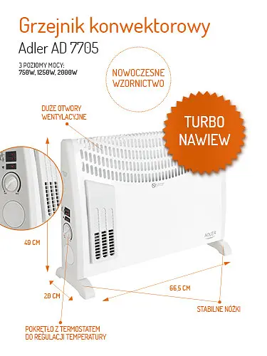 Конвектор Adler AD 7705 - фото 6