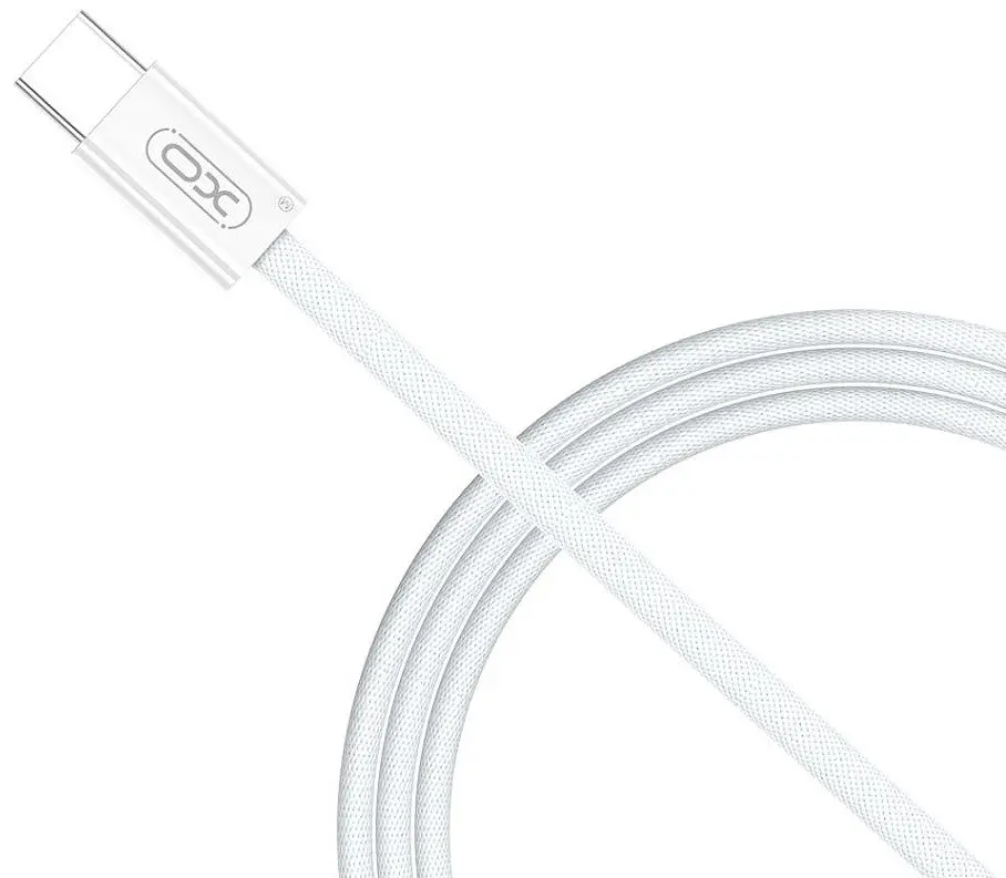 USB Кабель XO NB-Q260B Type-C-Type-C Braided 60W 5A 1.5m Білий - фото 2