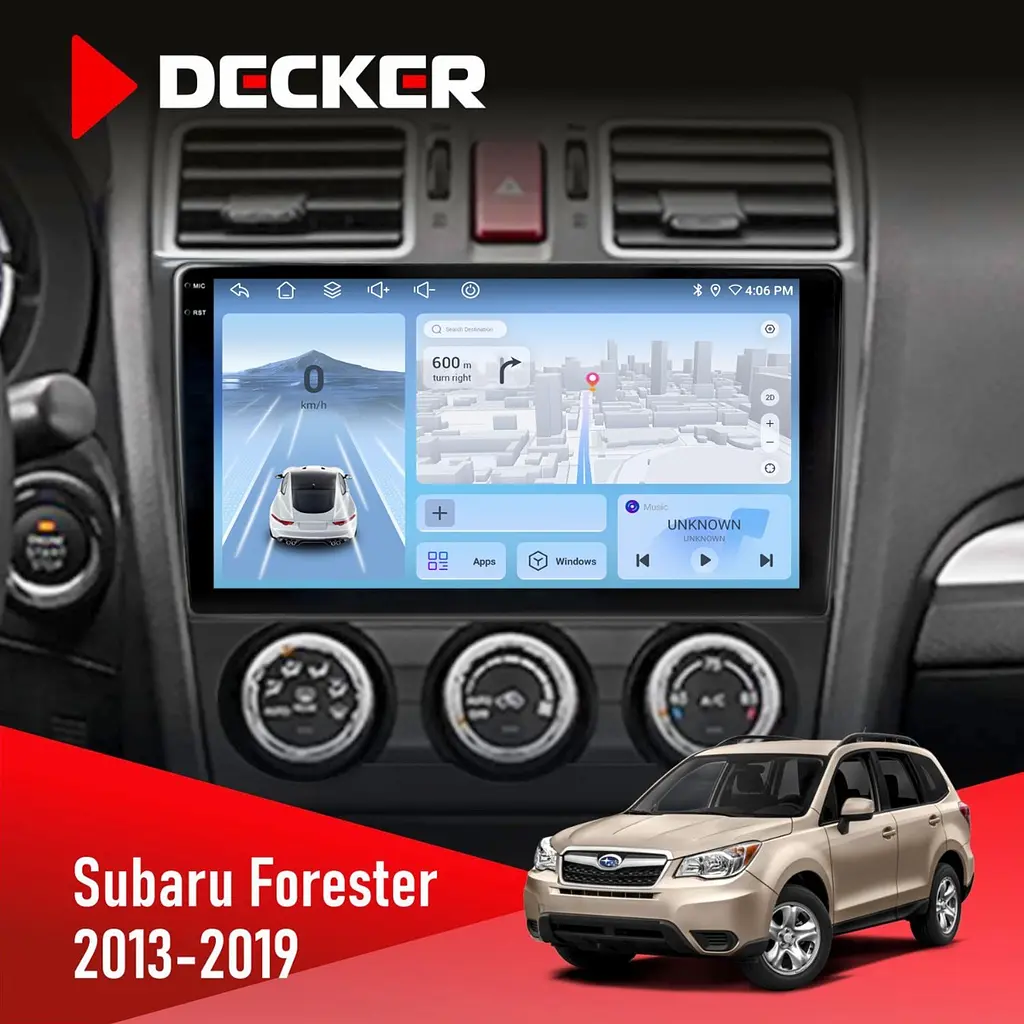 Штатна магнітола Subaru Forester 2013-2019 CAN Decker D9-010 6x128, DSP, 4G, 2K Decker (НФ-00004801)