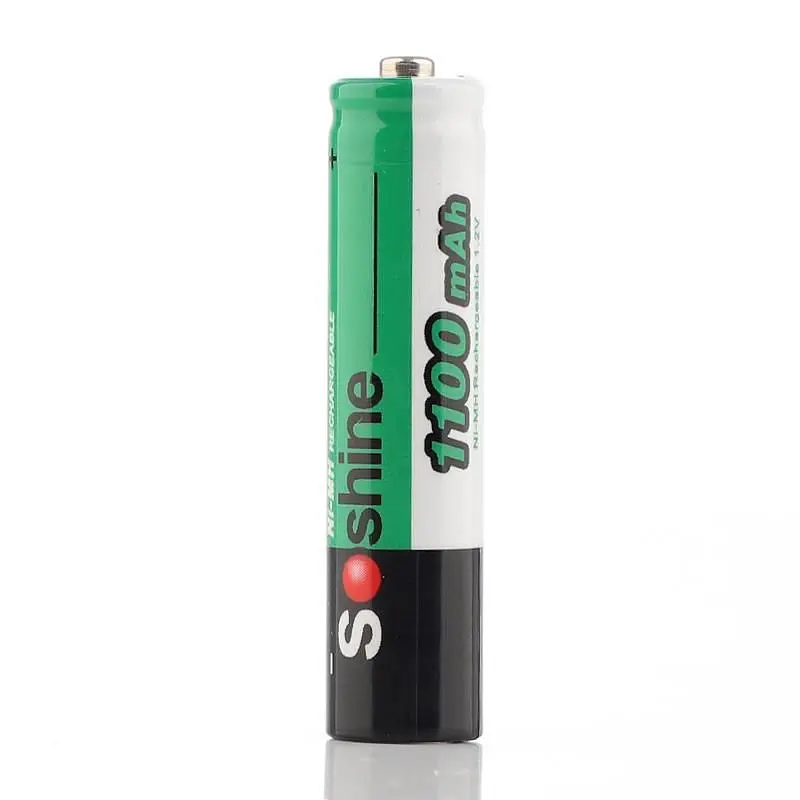 Акумулятори Soshine AAA/HR03 NI-MH 1100 mAh 1шт (Soshine AAA1100) - фото 4