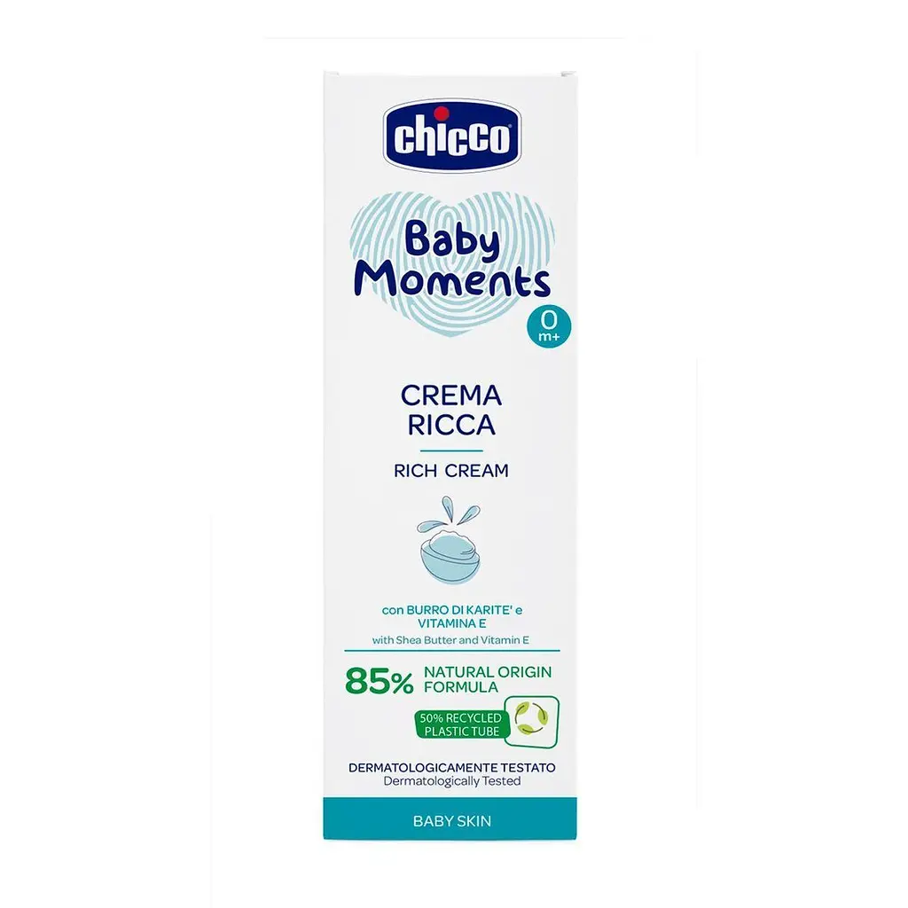 Дитячий поживний крем Chicco Baby Moments з олією ши, 100 мл (10596.00) - фото 5