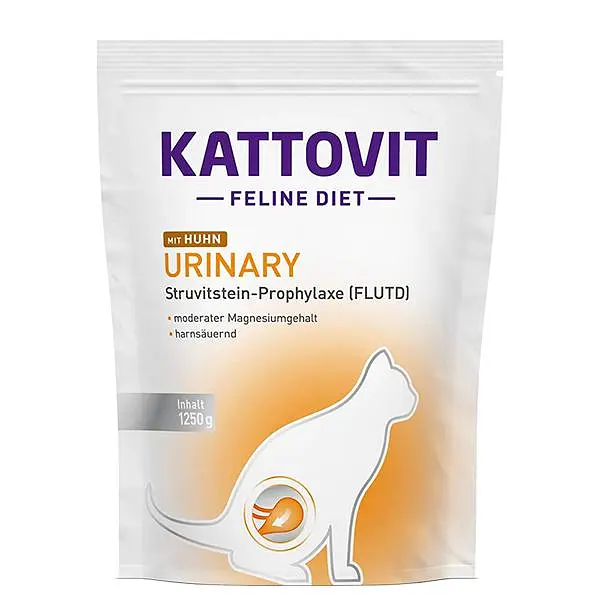 Дієтичний сухий корм Kattovit Veterinary Urinary Каттовіт Урінарі з куркою для котів із захворюваннями сечовивідних шляхів 1.25 кг