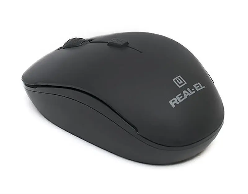Миша бездротова REAL-EL RM-301 Black USB - фото 3