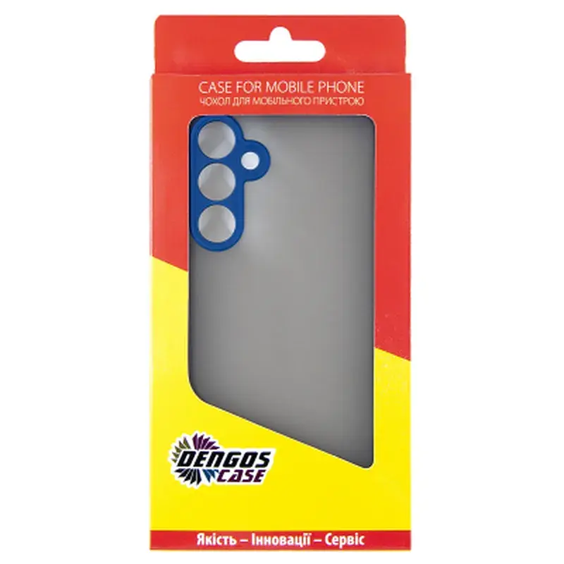 Чохол до мобільного телефона Dengos Samsung Galaxy M35 5G Matte + glass Blue (DG-KM-108) - фото 4