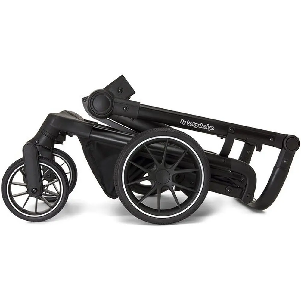 Коляска Baby Design Zoy 17 Graphite, універсальна, темно-сіра (204166) - фото 4