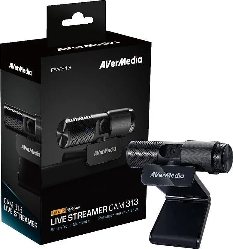 Веб-камера AVerMedia PW313 FullHD 30fps Black (40AAPW313AWM) - фото 7