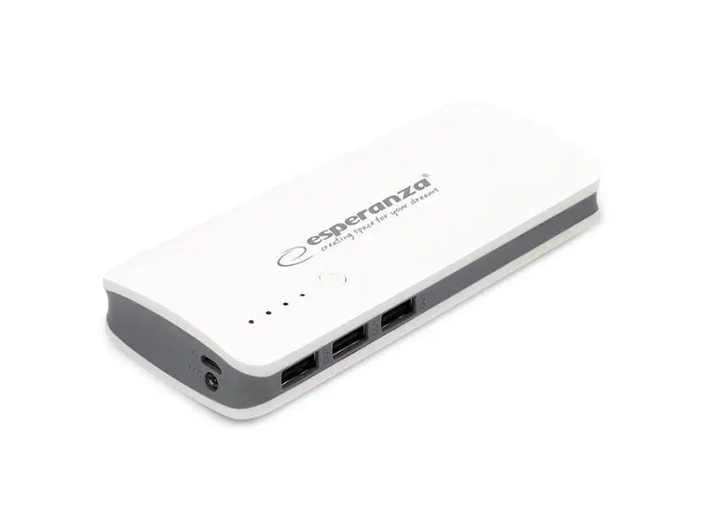 Зовнішній акумулятор (павербанк) Esperanza Powerbank 8000 mAh White-Grey (EMP106WE) - фото 3