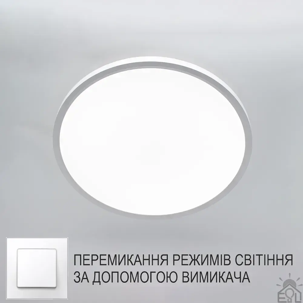 Накладний світлодіодний світильник OKO 54W R-ON/OFF 400×25-WHITE-220-IP20 ESLLSE - фото 2