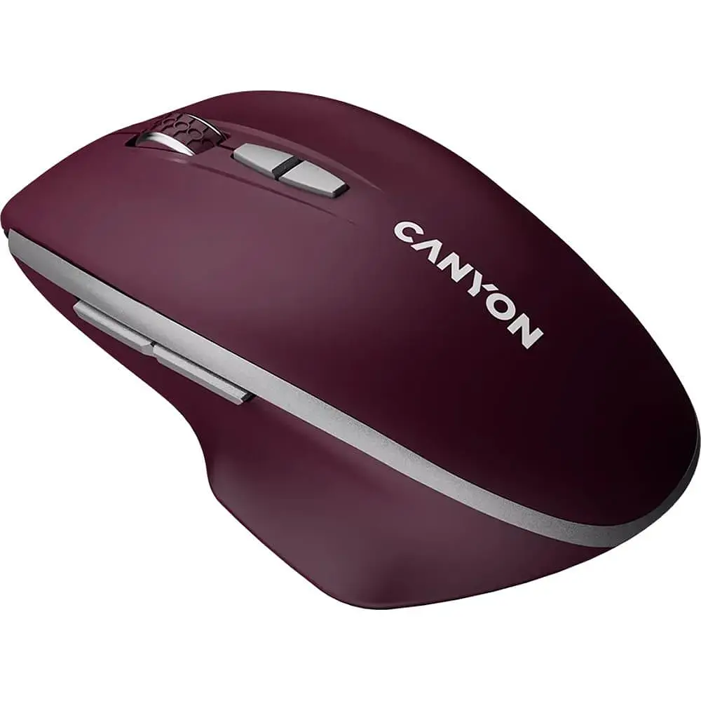 Миша Canyon MW-21 Blue LED Wireless Burgundy Red (CNS-CMSW21BR) - фото 3