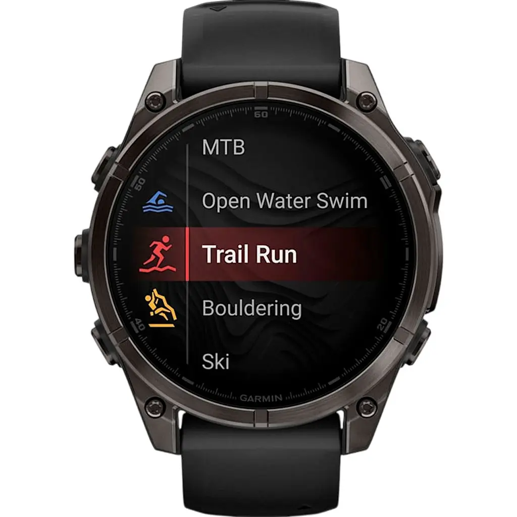 Смарт-годинник Garmin Fenix 8 AMOLED Sapphire 47mm Carbon Gray DLC Titanium with Black/Pebble Gray Silicone Band (010-02904-20) [115046] - фото 9