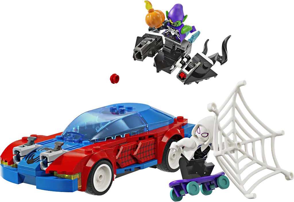 Конструктор LEGO Super Heroes Marvel Автомобіль для перегонів Людини-Павука й Зелений Гоблін з отрутою Венома 227 деталі (76279) - фото 2