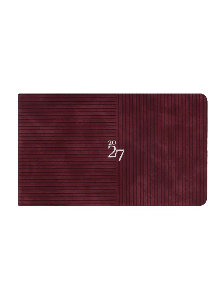 Щотижневик 2027 10х17 см LEO Planner Clarity датований винний (252787)