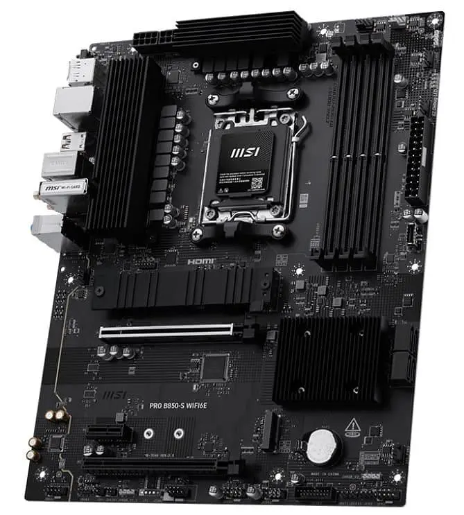 Материнська плата MSI PRO B850-S WIFI6E (PRO B850-S WIFI6E) (Socket AM5, AMD B850, ATX) - фото 2