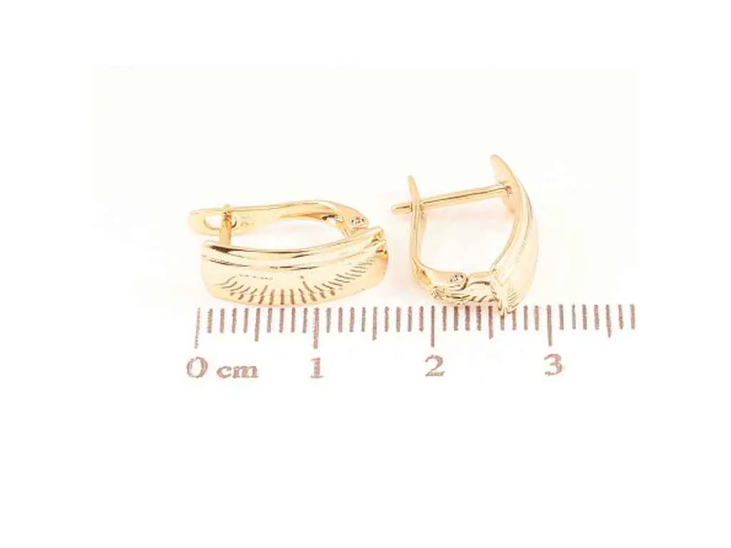 Сережки Xuping англійська застібка Позолота 18K "Декоративні" 274183 - фото 2
