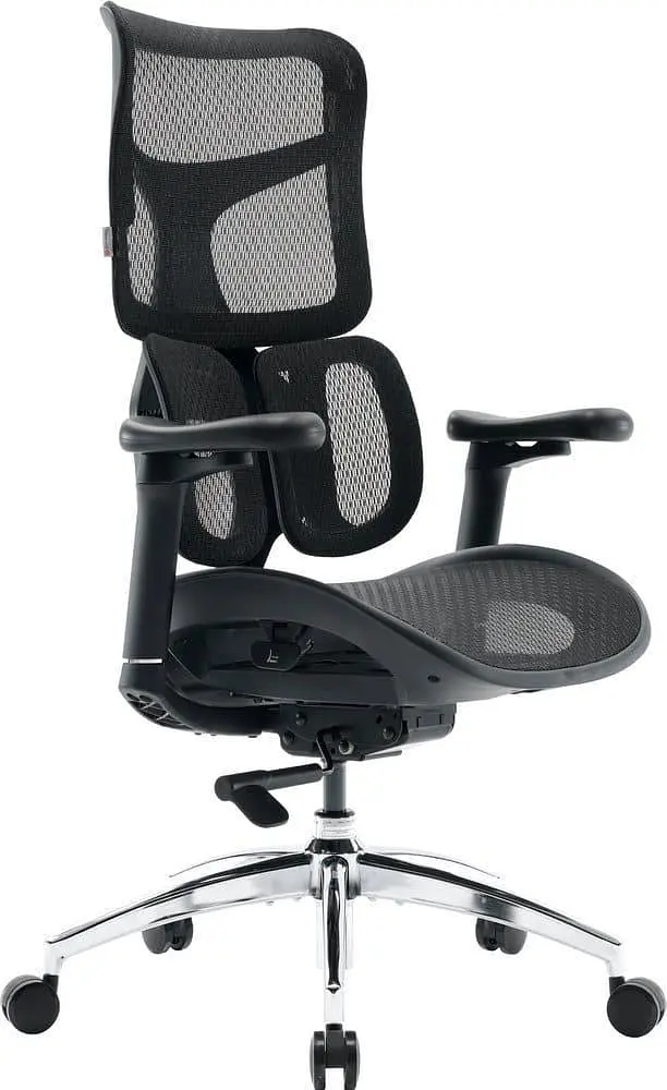 Ігрове крісло Sihoo DORO S100 Mesh Black (S100-M301) - фото 3