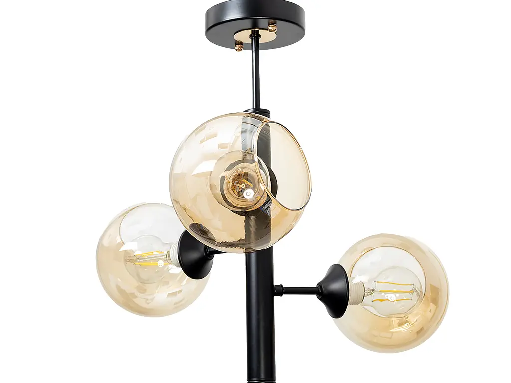 Люстра Brille BL-518S/3 E27 BK+FG - фото 3