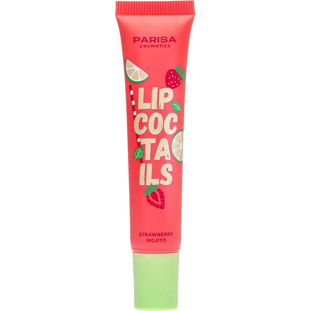 SOS-бальзам для губ Parisa Lip Cocktails LC-04 відтінок 01 (Strawberry Mojito) 16 мл - фото 1