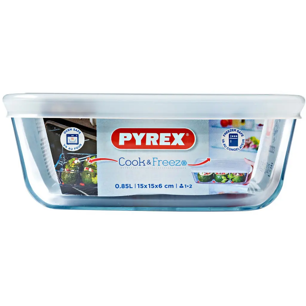 Форма с крышкой Pyrex Cook & Feez 15 x 15 см (218P001/7646) - фото 2