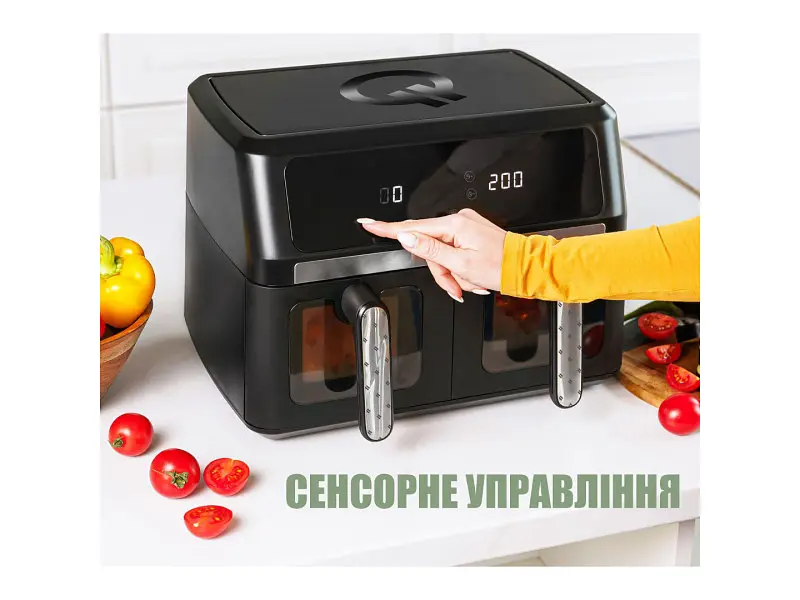 Мультипіч (аерофритюрниця) QUIN Air Fryer Dual Zone YJ-1102ADV - фото 6