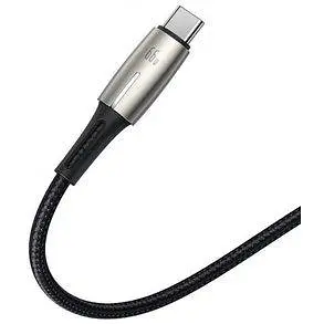 Кабель Baseus Water Drop-shaped Lamp SuperCharge Cable For Type-C 66W 2m CATSD-N01 Black - фото 2