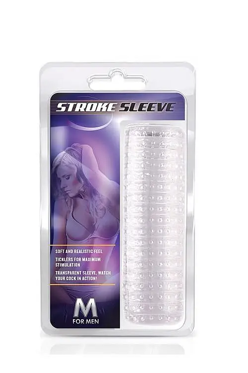 Мастурбатор Blush M For Men Stroke Sleeve (прозорий) - фото 2
