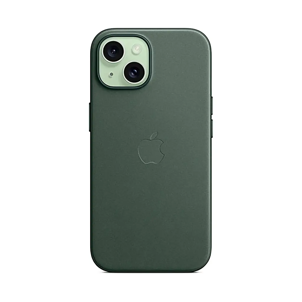Чехол для Apple iPhone 15 Plus, FineWoven Case with MagSafe, зеленый, защитная накладка из материала FineWoven, противоударный, для iPhone, защита всего корпуса, поддержка беспроводной зарядки и MagSafe, (ARM71978) - фото 6
