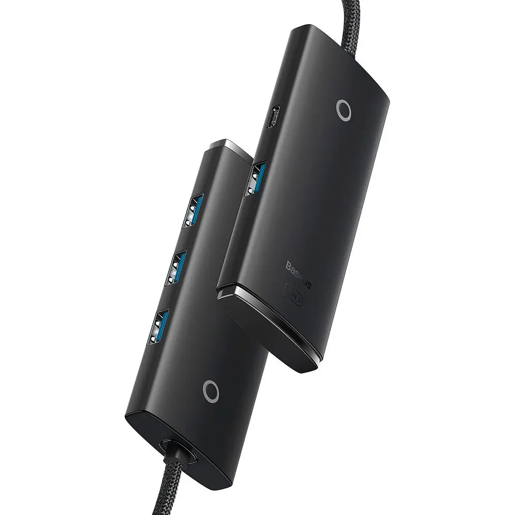 USB-хаб Baseus Lite Series 4-Port USB-A Hub (WKQX030001) [77936] - фото 3