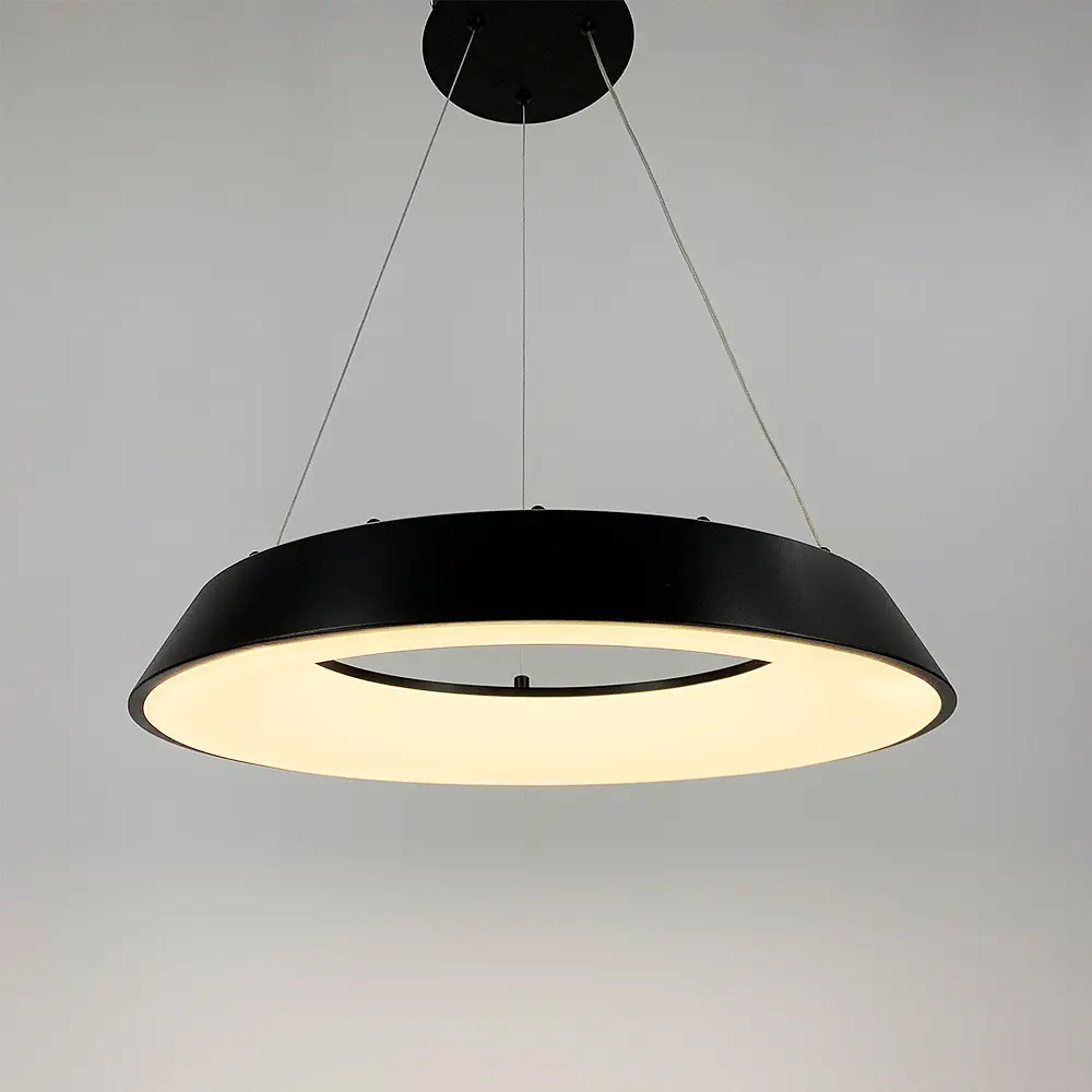 LED светильник круглый подвесной в черном корпусе Line.F 1015-500 P BK - фото 3