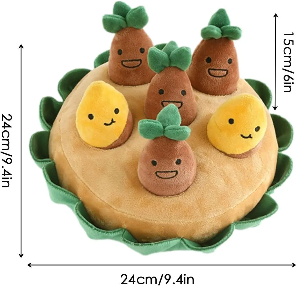 М'яка іграшка для нюхання та ігри в хованки для собак Sweet Potato Hide and Seek - фото 5