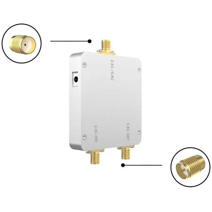 Дводіапазонний підсилювач Wi-Fi сигналу з антеною EDUP EP-AB031 2.4/5.8 ГГц 4W 36dBm бустер розширювач вайфай FPV (18802) - фото 2