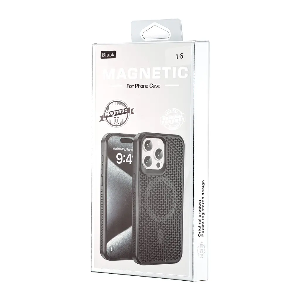 Чохол Silicone Cooling Сase with MagSafe iPhone 16 Black - фото 2
