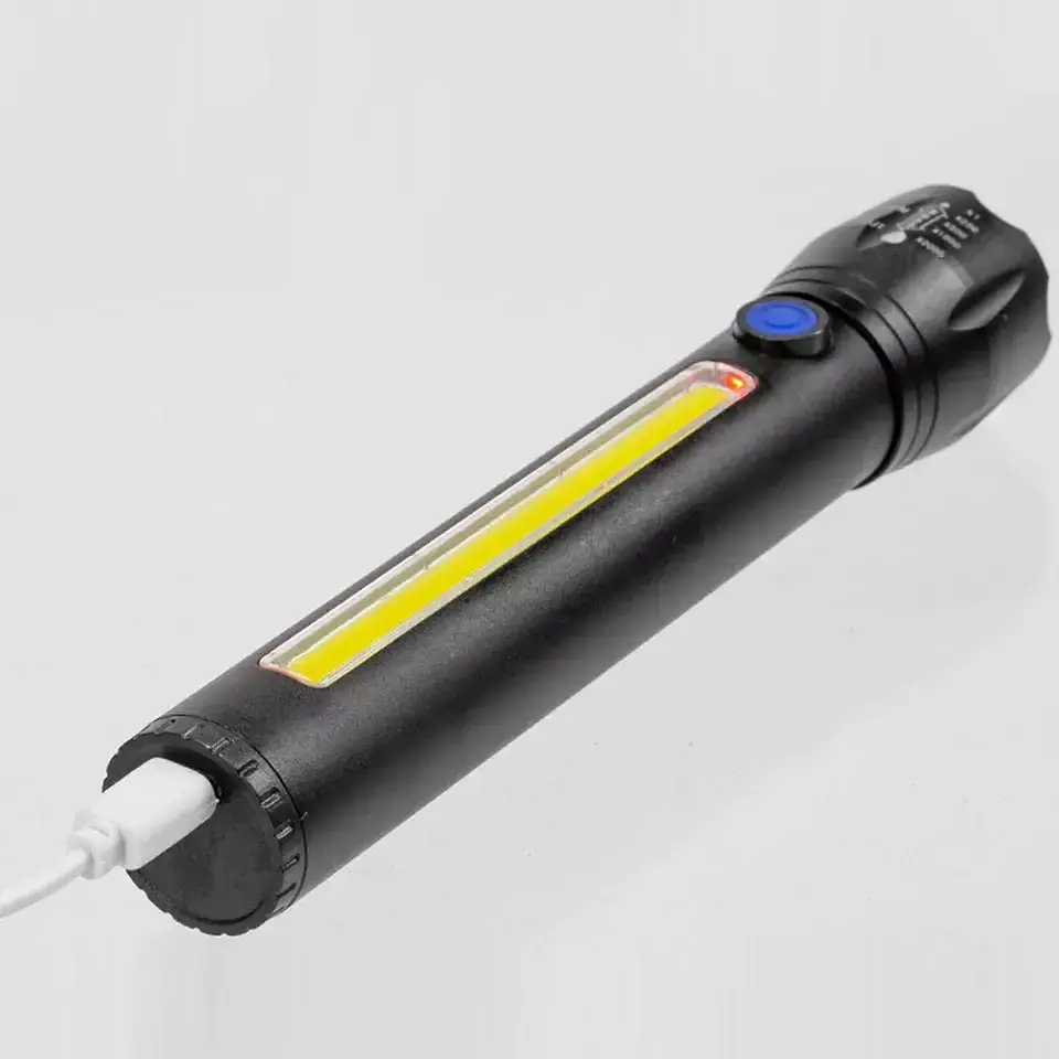 Акумуляторний ліхтар 2в1 BL-C63 P50, з USB, 3 режими - фото 4