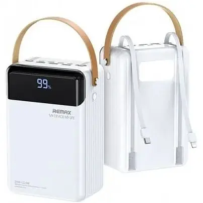 Зовнішній акумулятор Remax RPP-566 Lesu II 80000mAh білий RPP-566 - фото 2