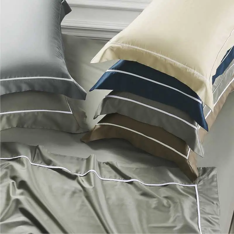 Комплект постільної білизни Lovely Svi сатин люкс 300ТС (135г/м2) Полуторний Beige (190326) - фото 4