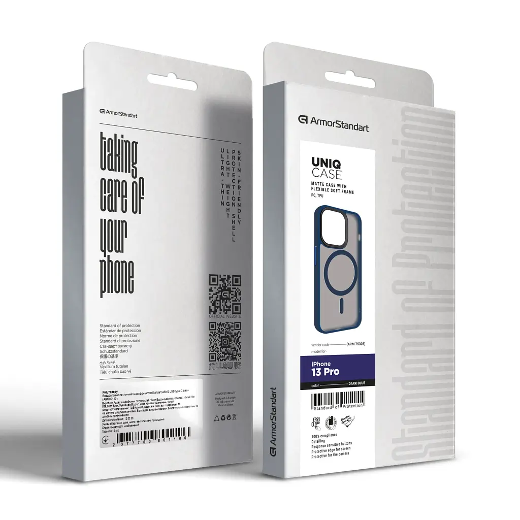 Чохол ArmorStandart Uniq Magsafe для Apple iPhone 13 Pro Dark Blue - фото 6