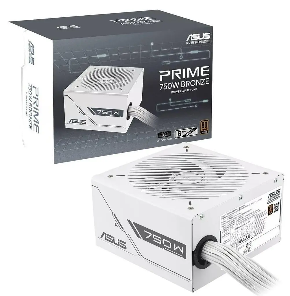 Блок живлення ASUS PRIME-750B-WHITE 80+ Bronze (90YE00Y3-B0NA00) White - фото 9