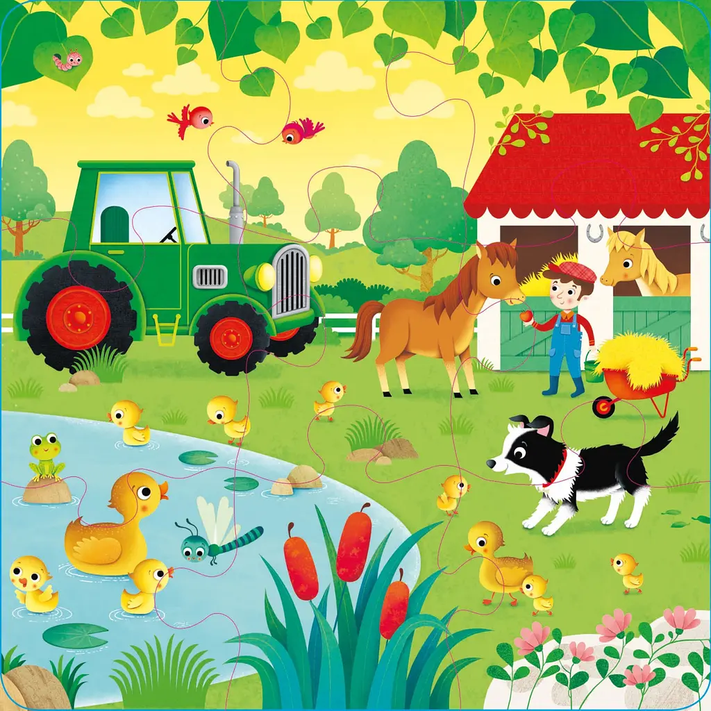 Usborne Book and 3 Jigsaws: On the Farm - Sam Taplin, англ. язык (9781474988896) - фото 2
