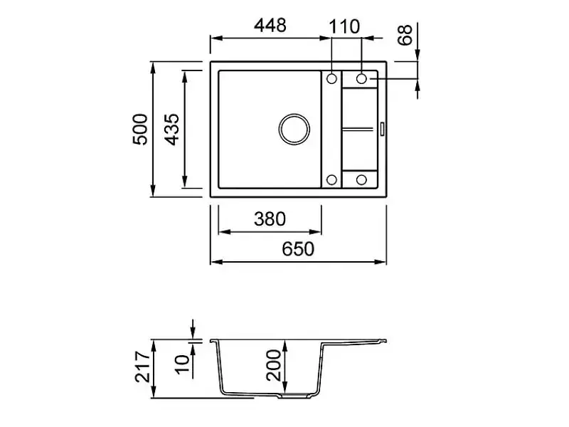 Кухонна мийка Elleci Unico 125 Tortora 43 - фото 2