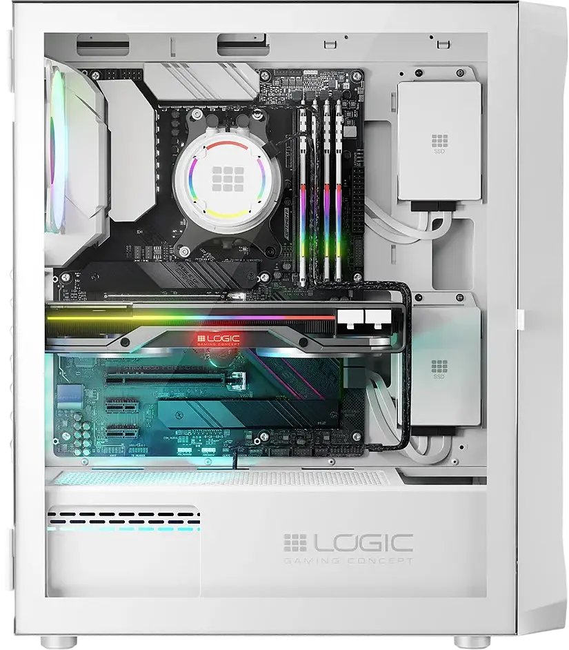 Корпус LogicConcept ARGB Midi ARGB White (AT-PORTOS-20-0000000-0002) - фото 4